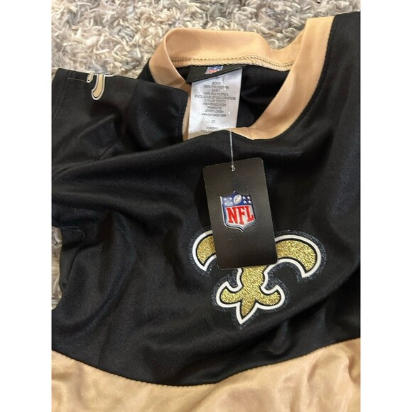 New Orleans Saints Girls 2T‎ Toddler Tutu Tailgate Game Day V Neck Costume Black - Picture 6 of 10
